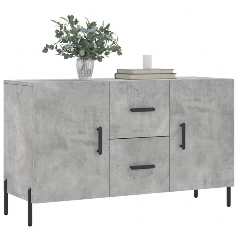 Sideboard Betongrau 100x36x60 cm Holzwerkstoff