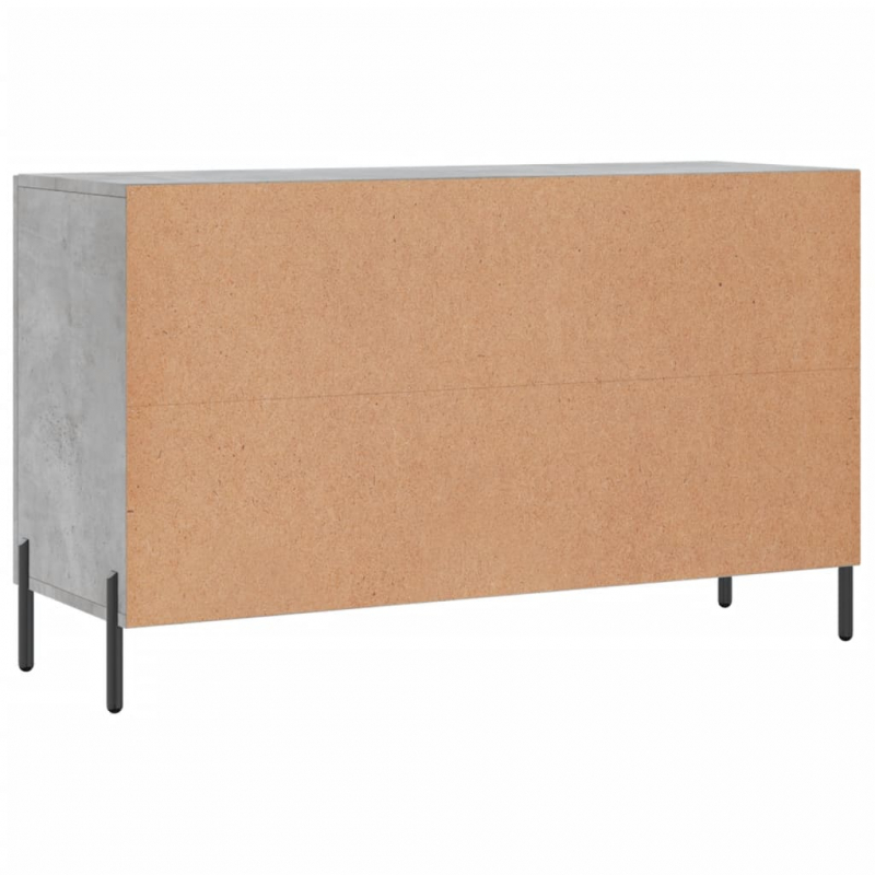 Sideboard Betongrau 100x36x60 cm Holzwerkstoff