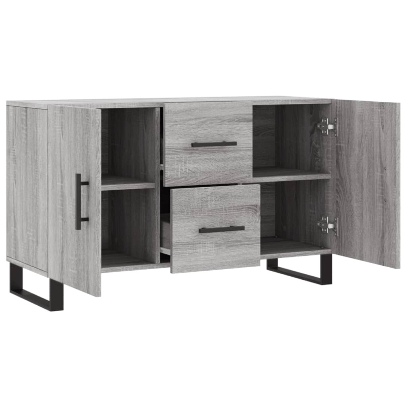 Sideboard Grau Sonoma 100x36x60 cm Holzwerkstoff