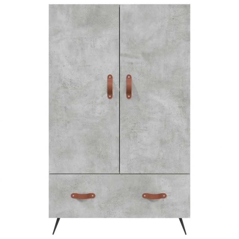 Highboard Betongrau 69,5x31x115 cm Holzwerkstoff