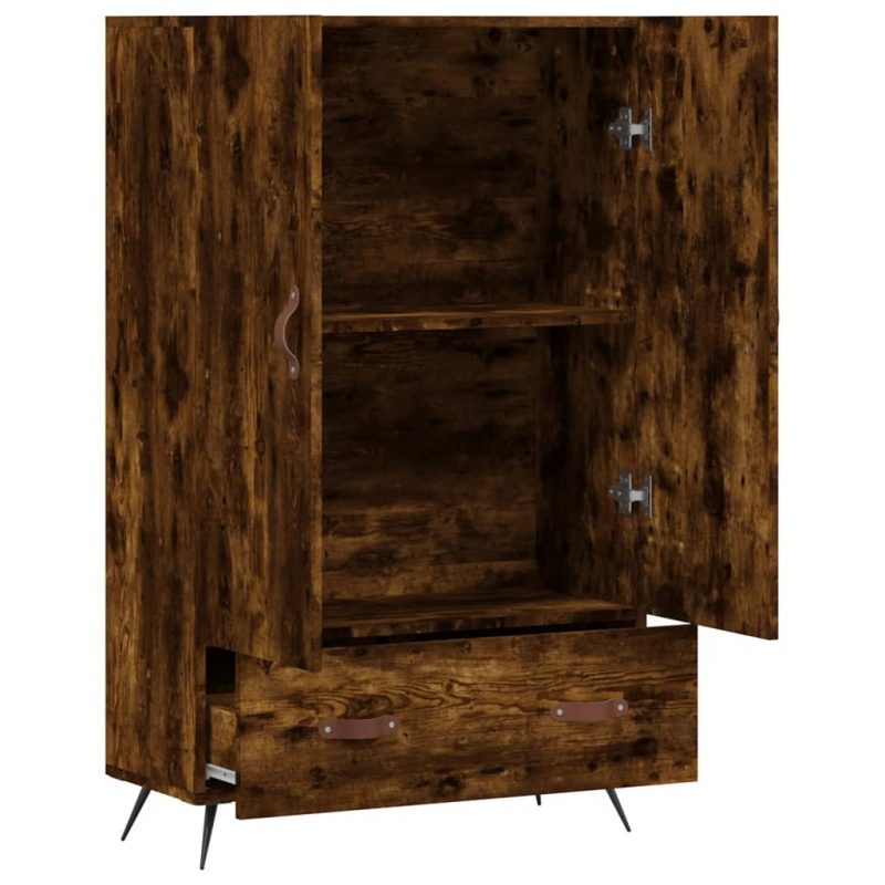 Highboard Räuchereiche 69,5x31x115 cm Holzwerkstoff