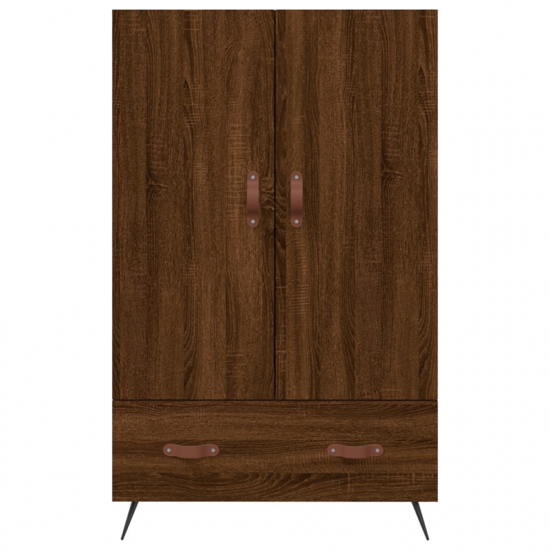 Highboard Braun Eichen-Optik 69,5x31x115 cm Holzwerkstoff