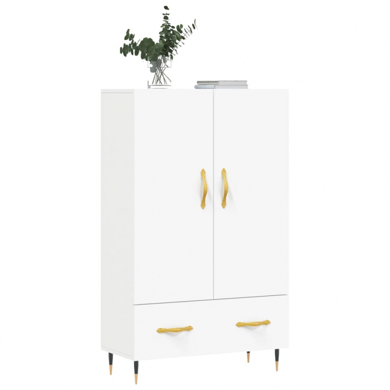 Highboard Weiß 69,5x31x115 cm Holzwerkstoff