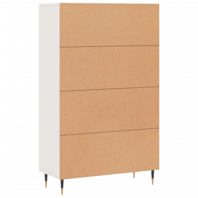 Highboard Weiß 69,5x31x115 cm Holzwerkstoff