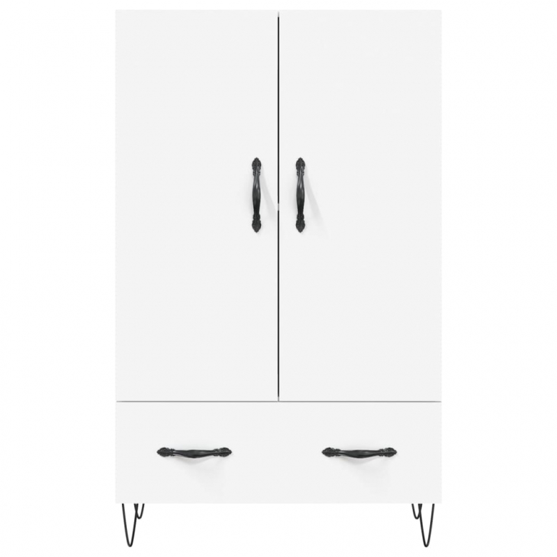 Highboard Weiß 69,5x31x115 cm Holzwerkstoff