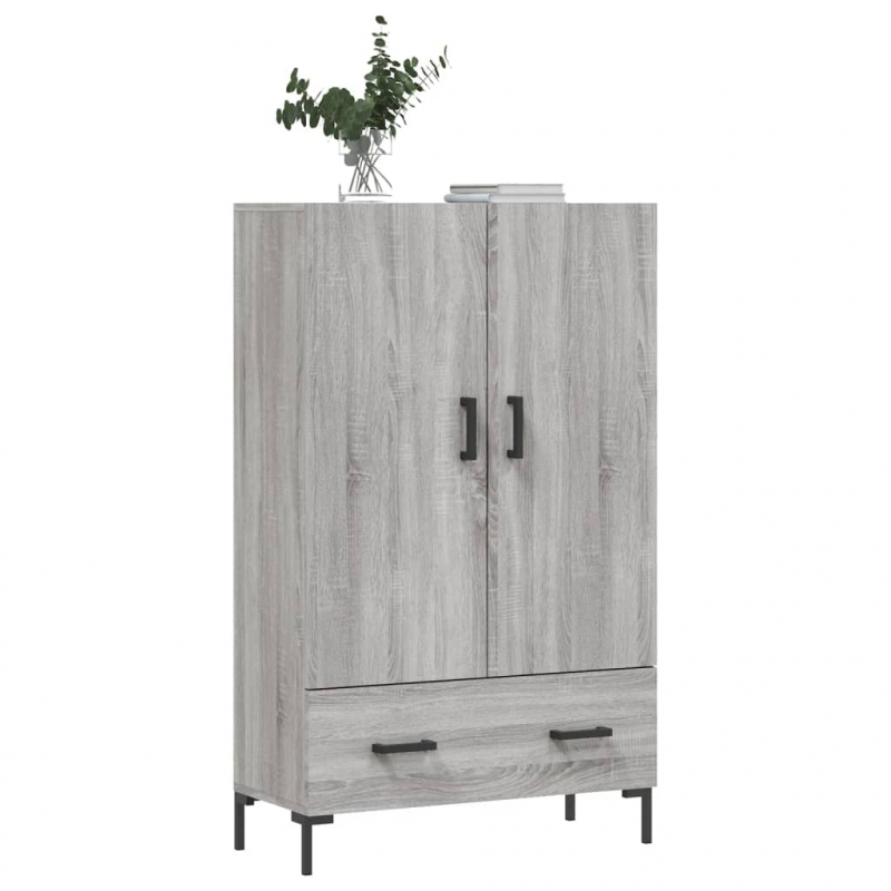 Highboard Grau Sonoma 69,5x31x115 cm Holzwerkstoff