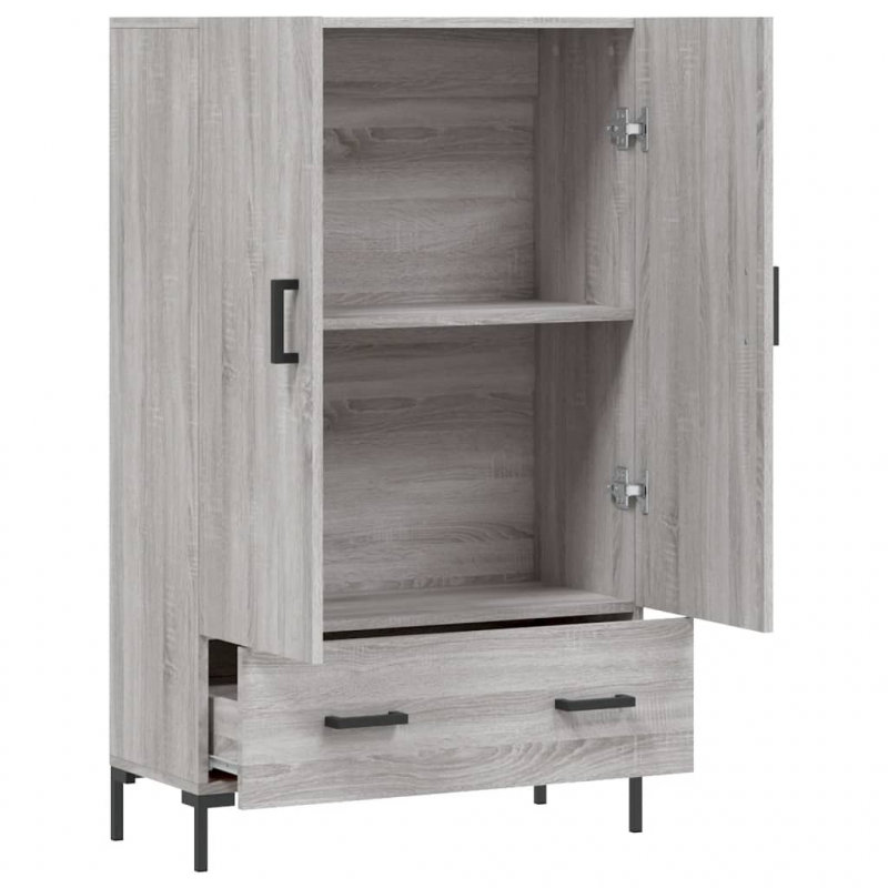 Highboard Grau Sonoma 69,5x31x115 cm Holzwerkstoff