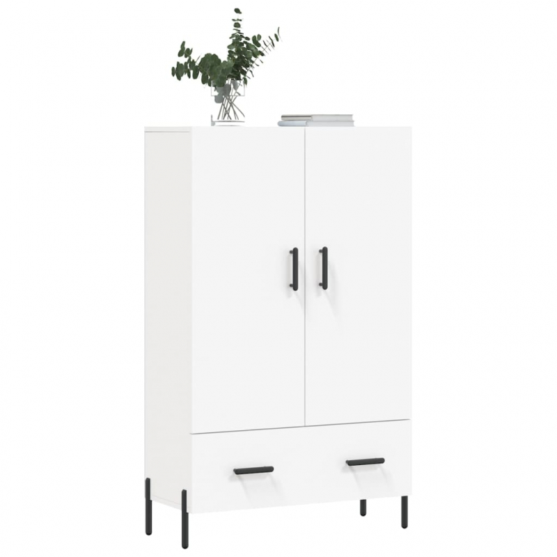 Highboard Weiß 69,5x31x115 cm Holzwerkstoff