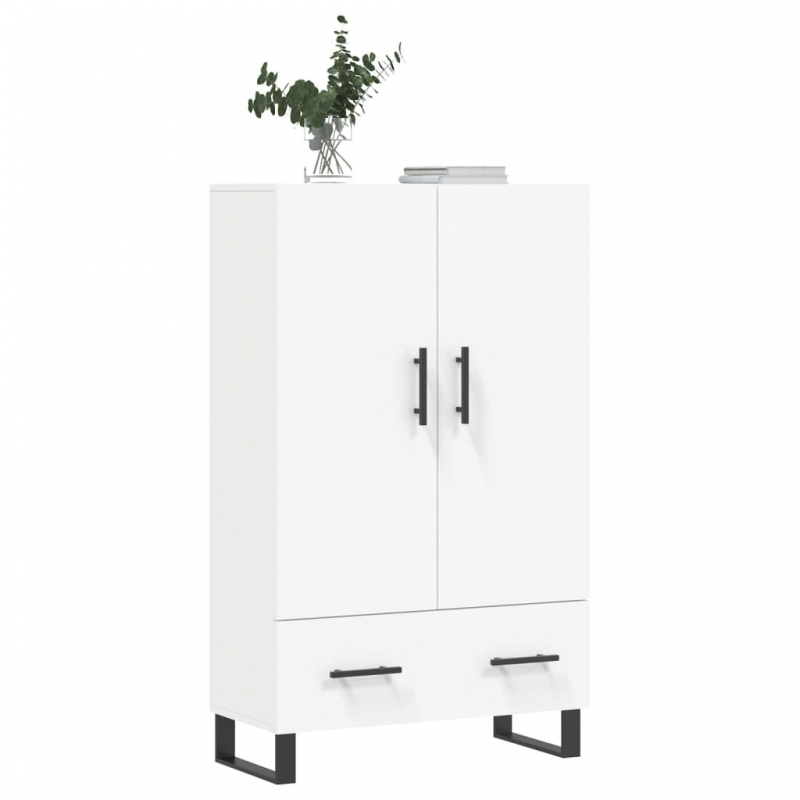 Highboard Weiß 69,5x31x115 cm Holzwerkstoff