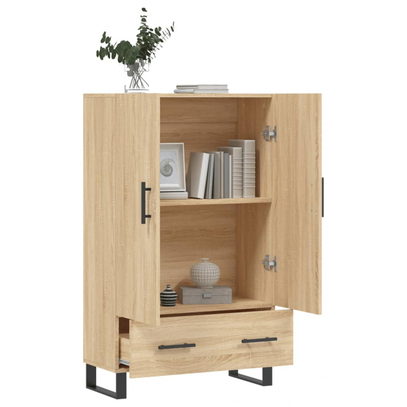 Highboard Sonoma-Eiche 69,5x31x115 cm Holzwerkstoff