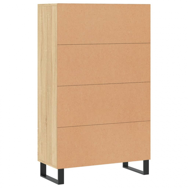 Highboard Sonoma-Eiche 69,5x31x115 cm Holzwerkstoff