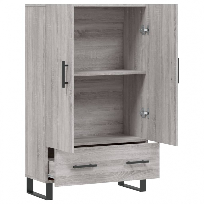 Highboard Grau Sonoma 69,5x31x115 cm Holzwerkstoff