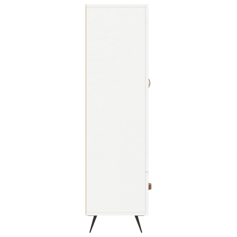 Highboard Weiß 69,5x31x115 cm Holzwerkstoff