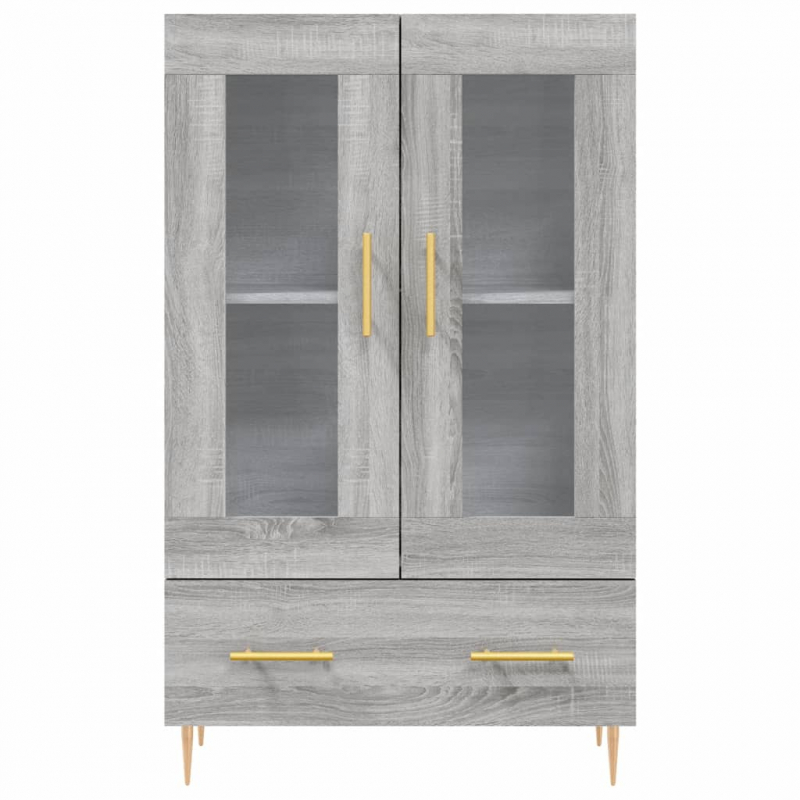Highboard Grau Sonoma 69,5x31x115 cm Holzwerkstoff