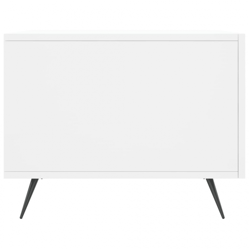 Couchtisch Weiß 50x50x40 cm Holzwerkstoff