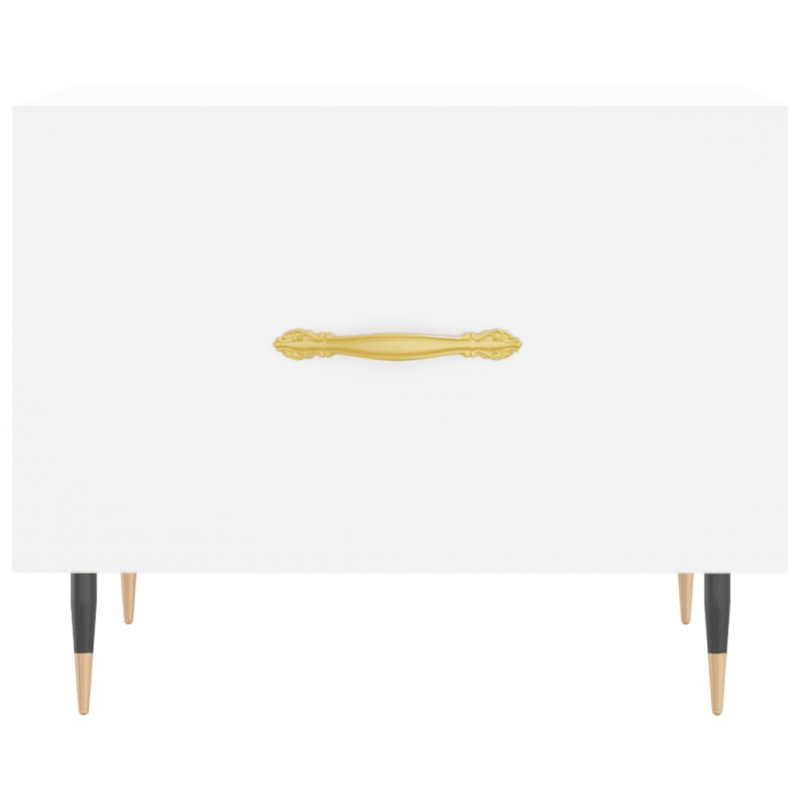 Couchtische 2 Stk. Weiß 50x50x40 cm Holzwerkstoff