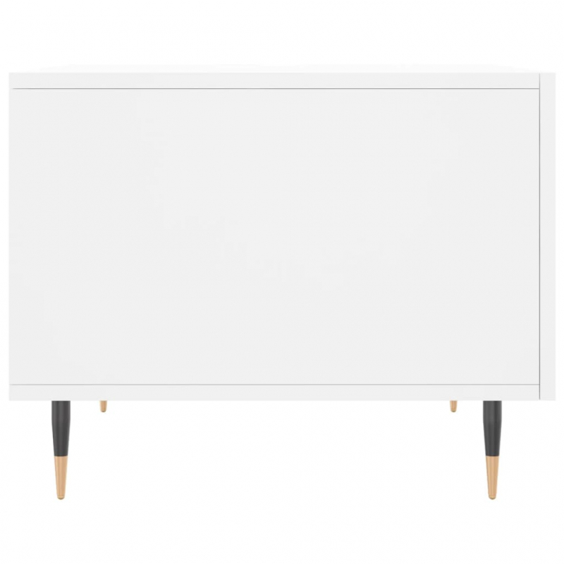 Couchtische 2 Stk. Weiß 50x50x40 cm Holzwerkstoff