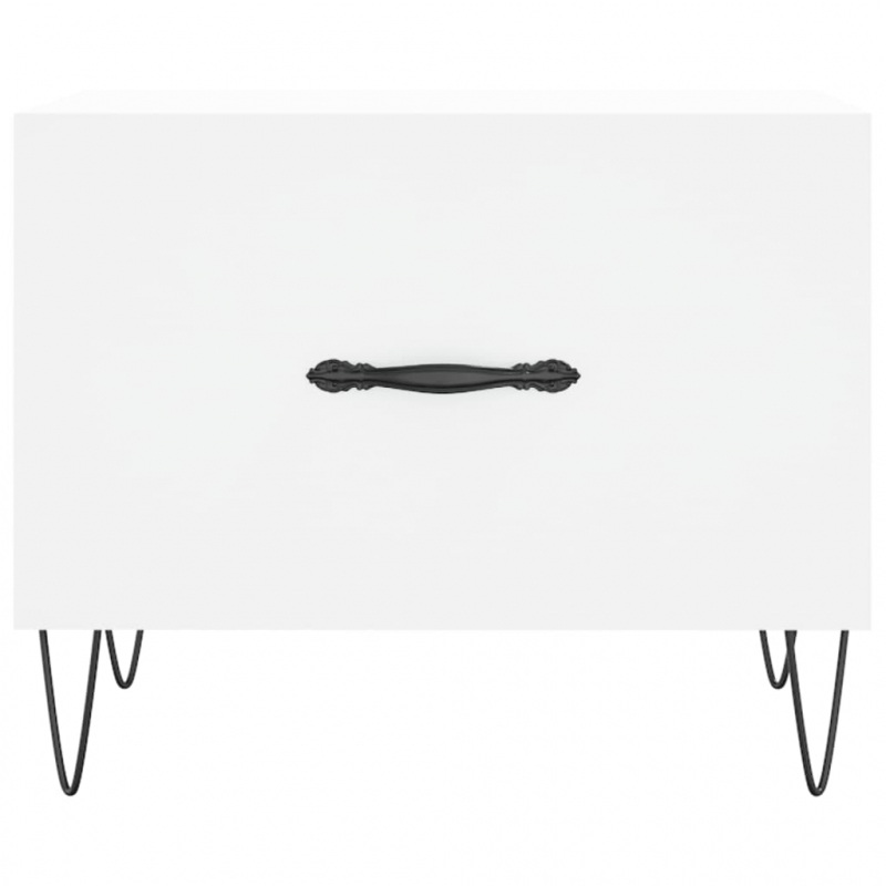 Couchtische 2 Stk. Weiß 50x50x40 cm Holzwerkstoff