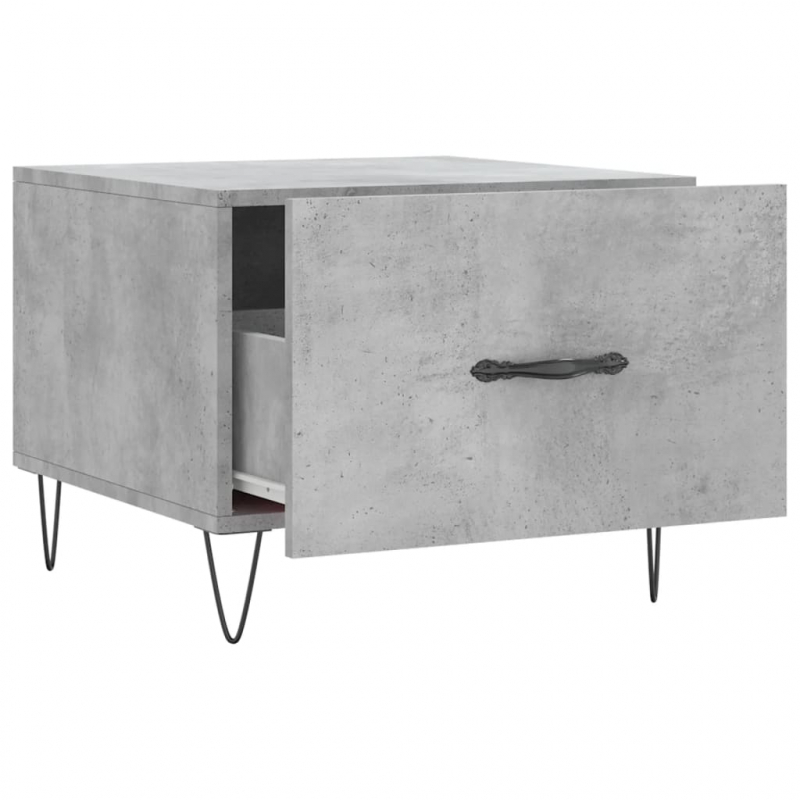 Couchtisch Betongrau 50x50x40 cm Holzwerkstoff