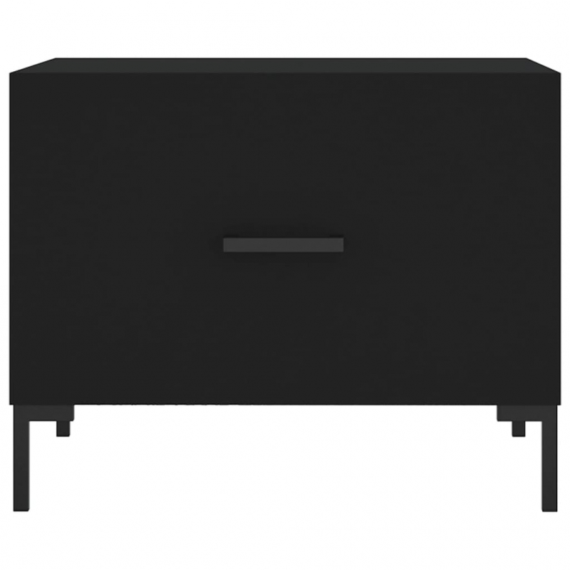 Couchtische 2 Stk. Schwarz 50x50x40 cm Holzwerkstoff