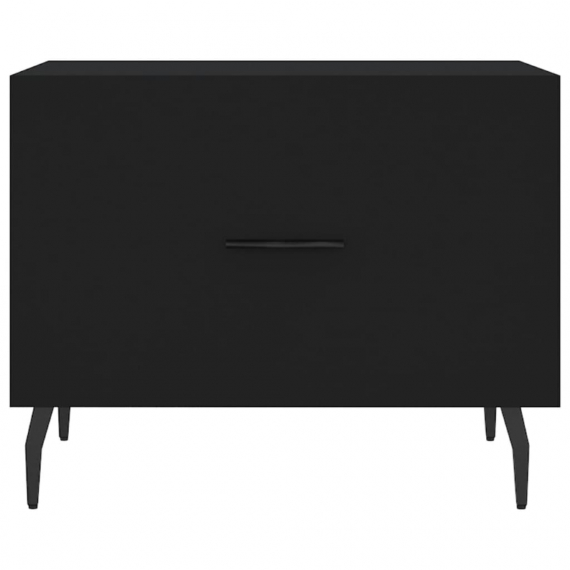 Couchtische 2 Stk. Schwarz 50x50x40 cm Holzwerkstoff