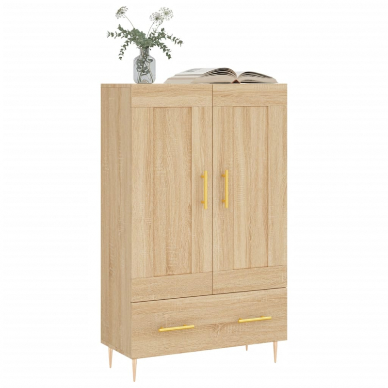Highboard Sonoma-Eiche 69,5x31x115 cm Holzwerkstoff