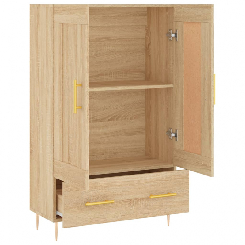 Highboard Sonoma-Eiche 69,5x31x115 cm Holzwerkstoff
