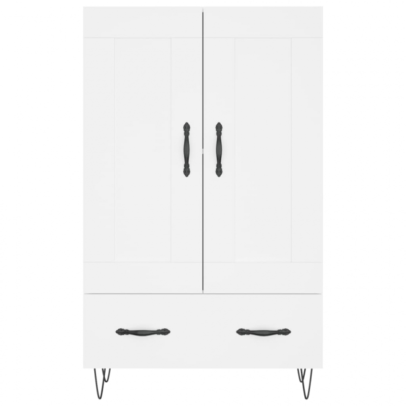 Highboard Weiß 69,5x31x115 cm Holzwerkstoff