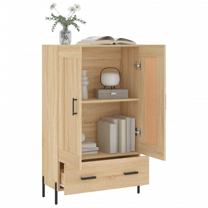 Highboard Sonoma-Eiche 69,5x31x115 cm Holzwerkstoff