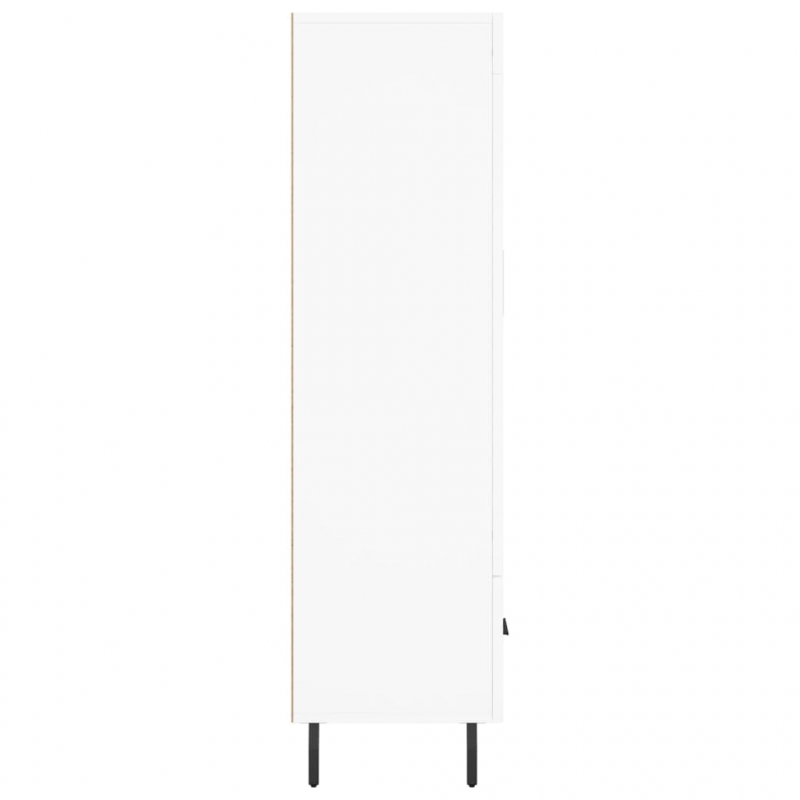 Highboard Weiß 69,5x31x115 cm Holzwerkstoff