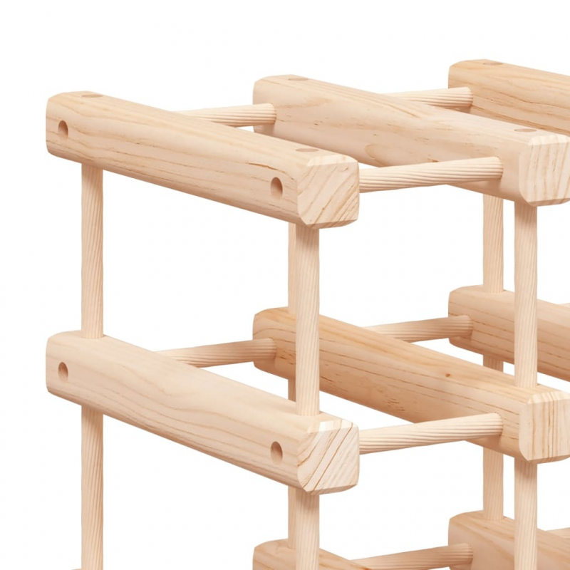 Weinregal für 20 Flaschen 46,5x23x46,5 cm Massivholz Kiefer