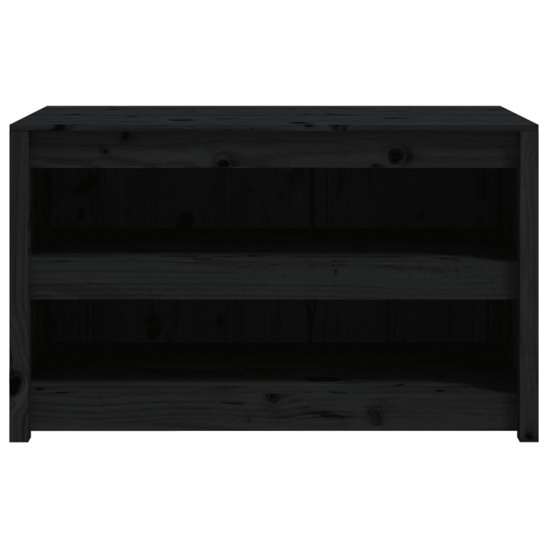 Outdoor-Küchenschrank Schwarz 106x55x64 cm Massivholz Kiefer