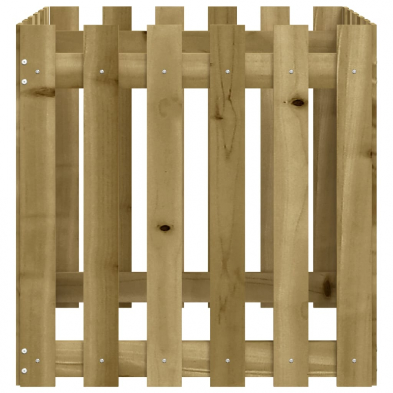 Pflanzkübel Latten-Design 60x60x60 cm Kiefernholz Imprägniert