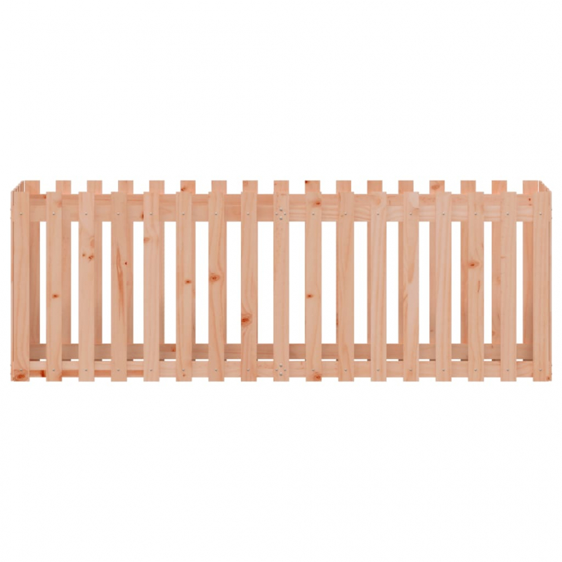 Hochbeet Lattenzaun-Design 200x50x70 cm Massivholz Douglasie