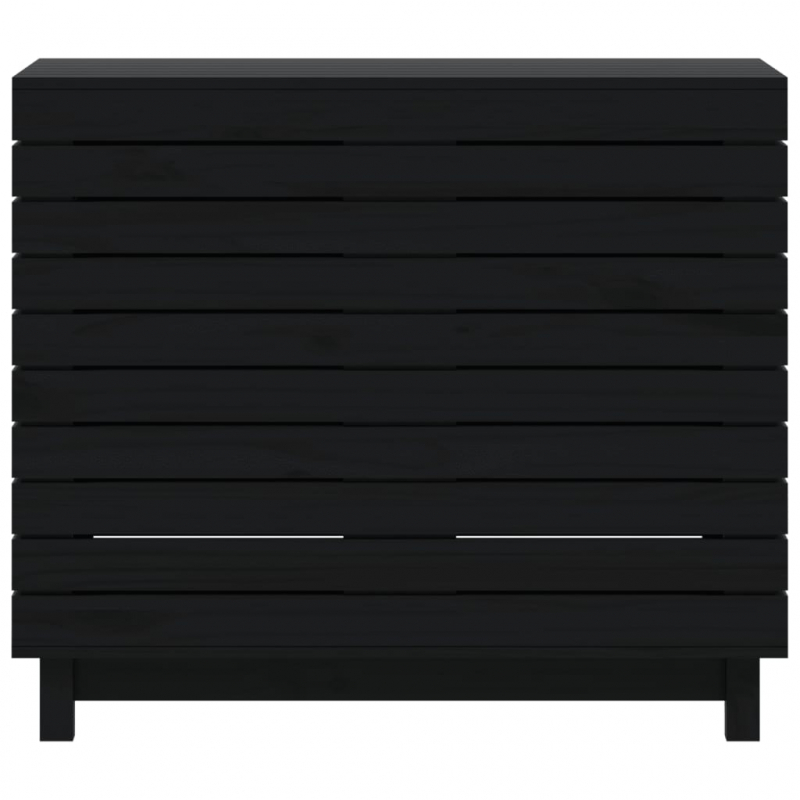 Wäschetruhe 88,5x44x76 cm Massivholz Kiefer