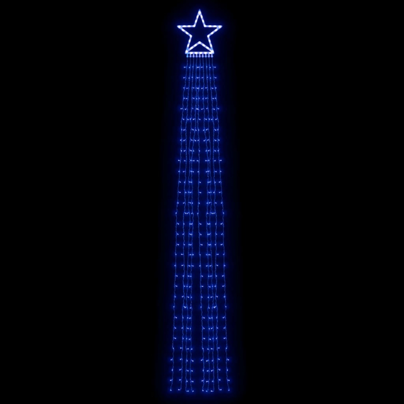 Weihnachtsbaum-Beleuchtung 320 LEDs Blau 375 cm