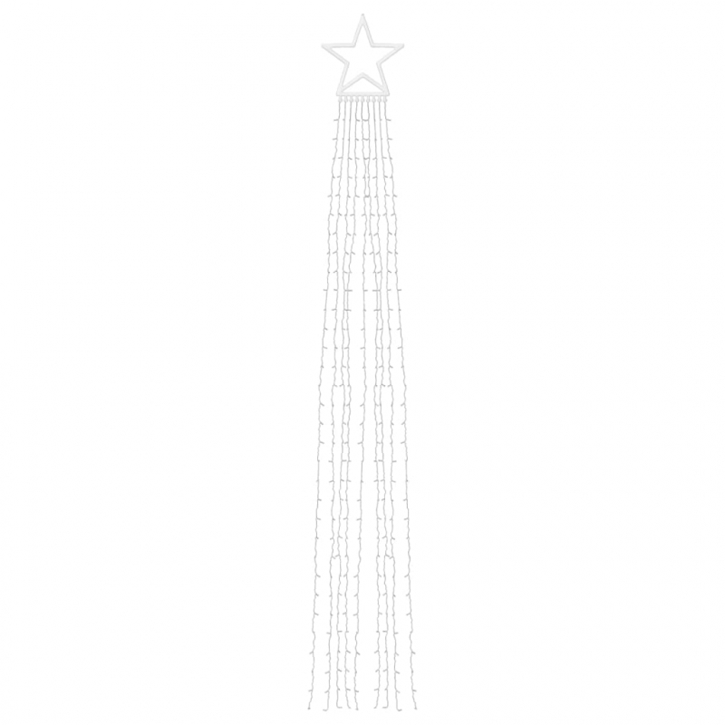 Weihnachtsbaum-Beleuchtung 320 LEDs Blau 375 cm