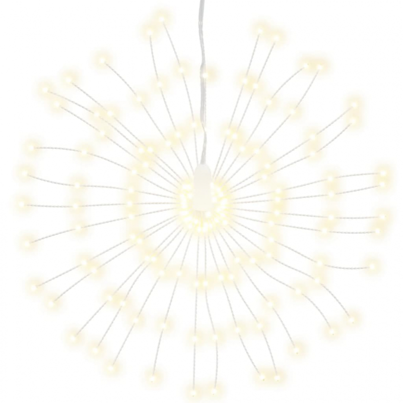 Weihnachtsbeleuchtungen Feuerwerk 4 Stk. 140 LEDs Warmweiß 17cm