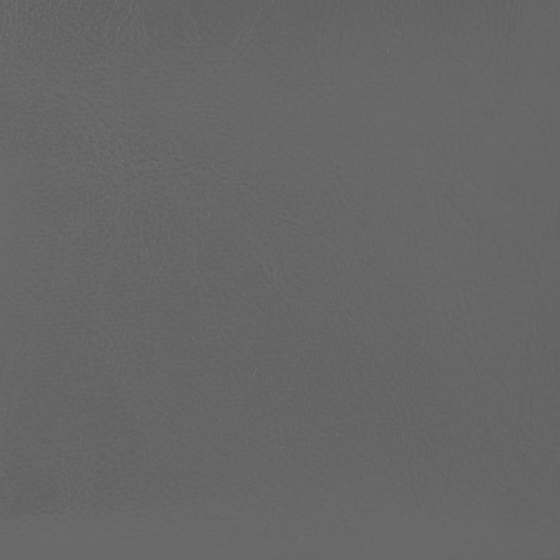 Clubsessel mit Fußhocker Grau Kunstleder