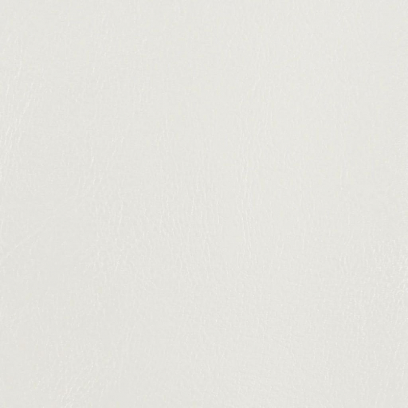 Clubsessel mit Fußhocker Weiß Kunstleder