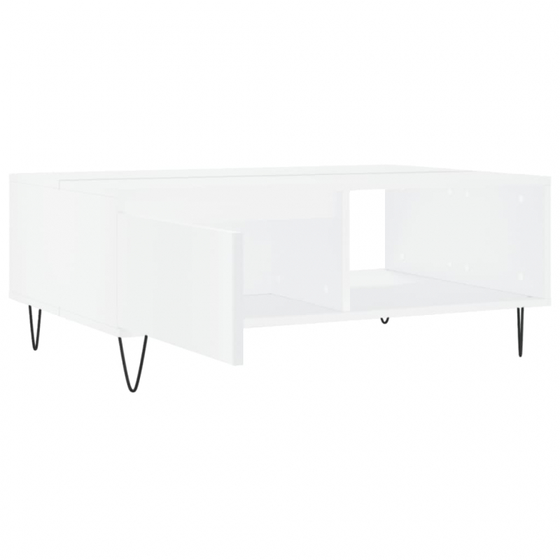 Couchtisch Weiß 90x60x35 cm Holzwerkstoff