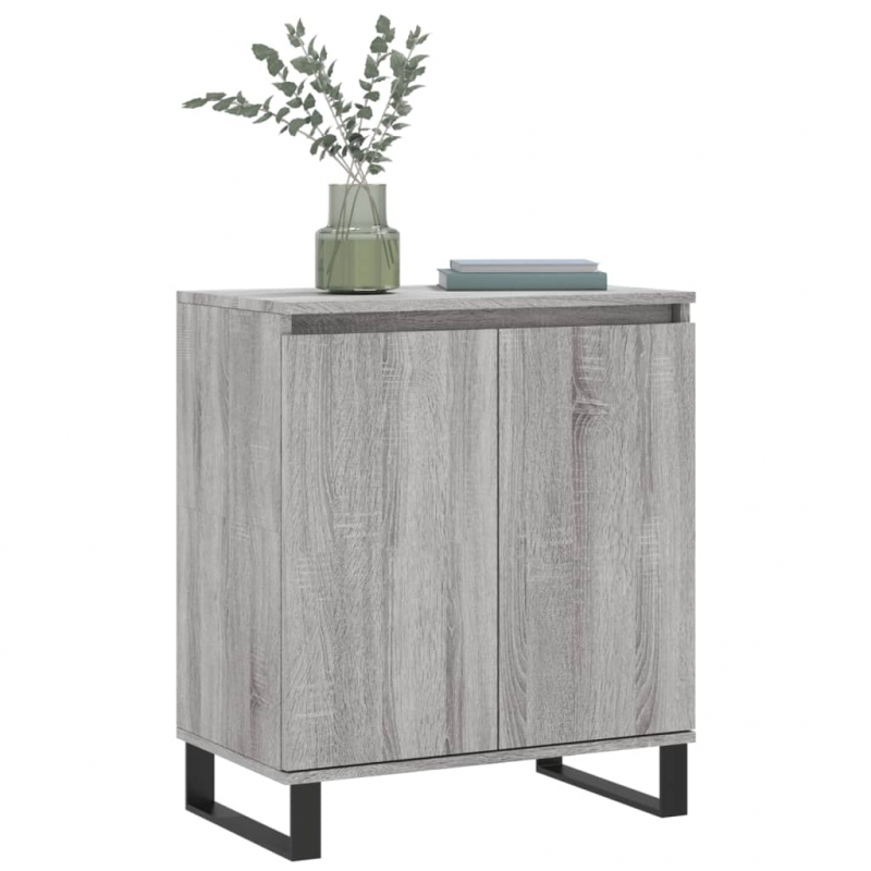 Sideboard Grau Sonoma 60x35x70 cm Holzwerkstoff