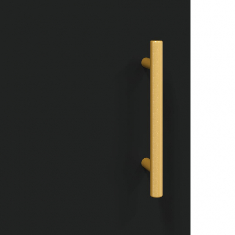 Wandschrank Schwarz 69,5x34x90 cm