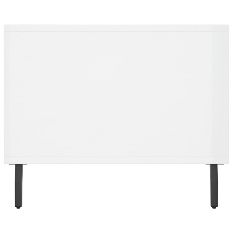 Couchtisch Hochglanz-Weiß 90x50x40 cm Holzwerkstoff