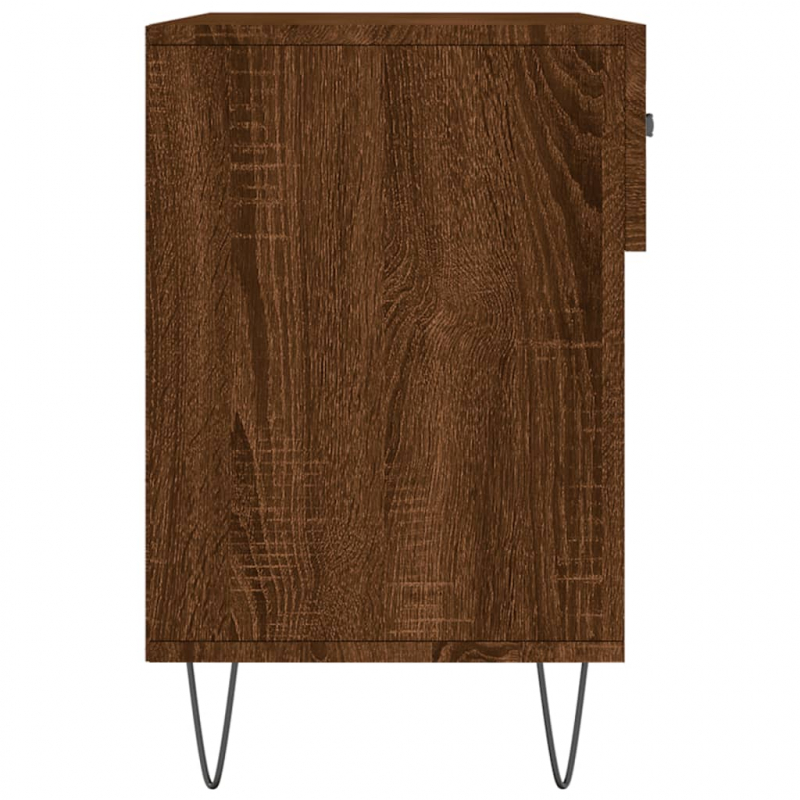 Schuhbank Braun Eichen-Optik 102x35x55 cm Holzwerkstoff