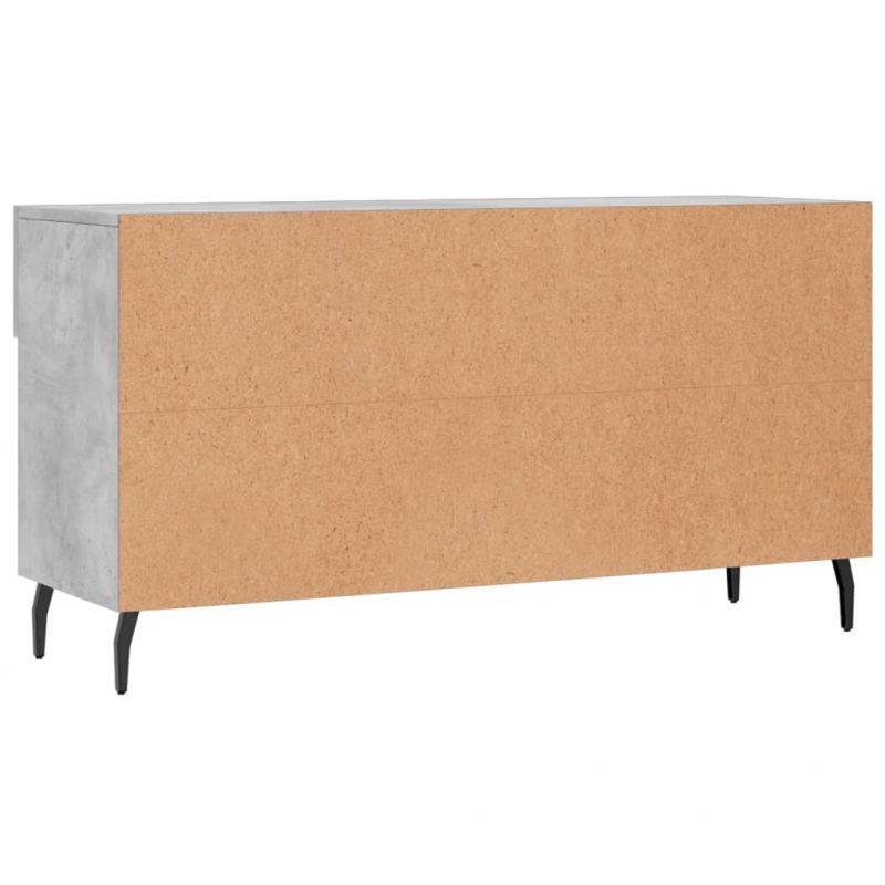 Schuhbank Betongrau 102x35x55 cm Holzwerkstoff