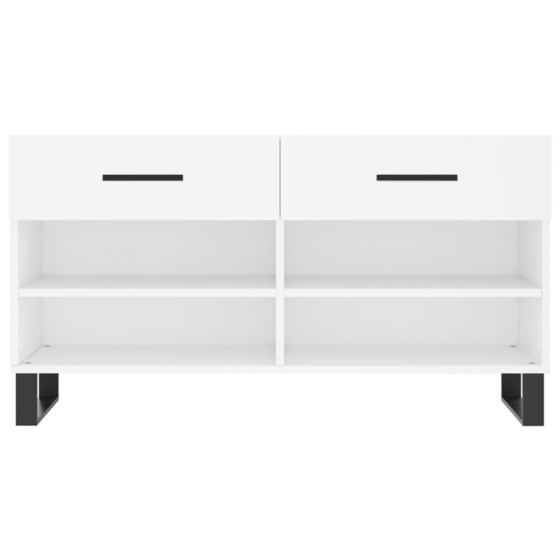 Schuhbank Weiß 102x35x55 cm Holzwerkstoff