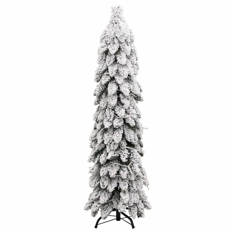 Künstlicher Weihnachtsbaum Beleuchtung & Schnee 80 LEDs 150 cm