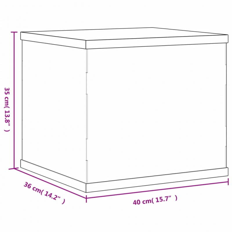 Vitrine Transparent 40x36x35 cm Acryl
