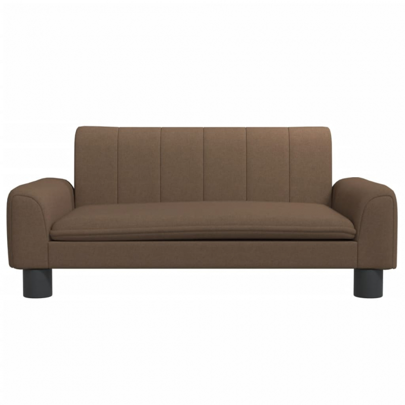 Kindersofa Braun 70x45x30 cm Stoff